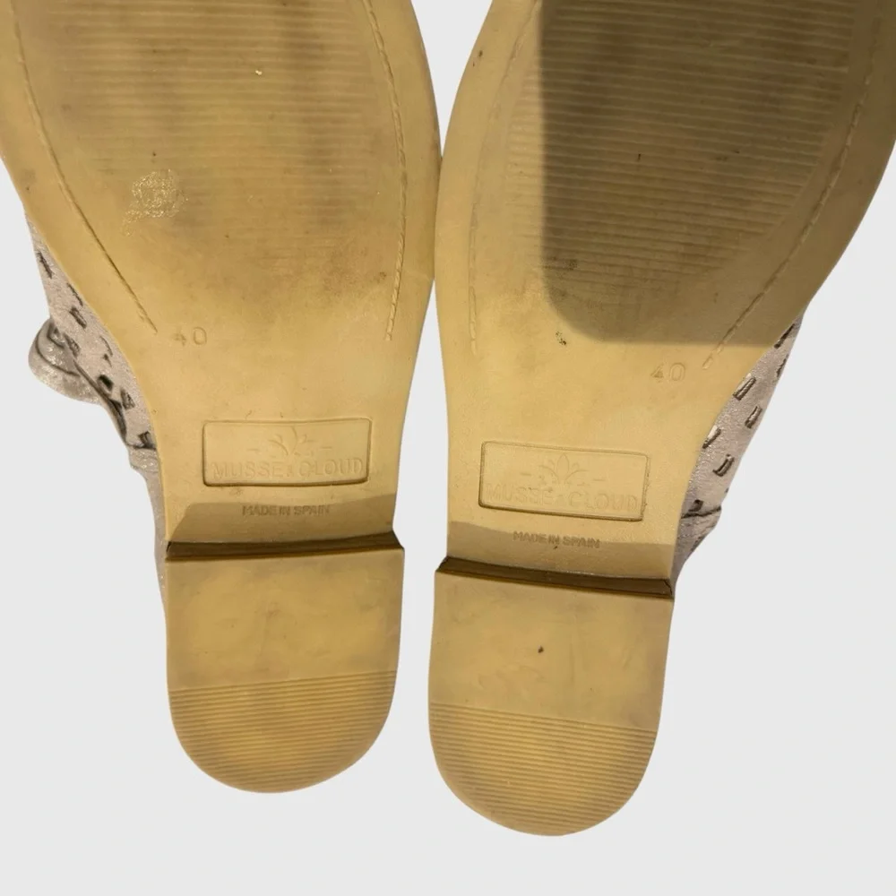 Musse & Cloud Calia Suede-Leather Bootie Stylish Tan Women's Sandals Shoes